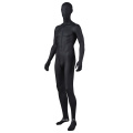 Full body custom boutique design black lifelike clothing t shirt matte black male mannequin